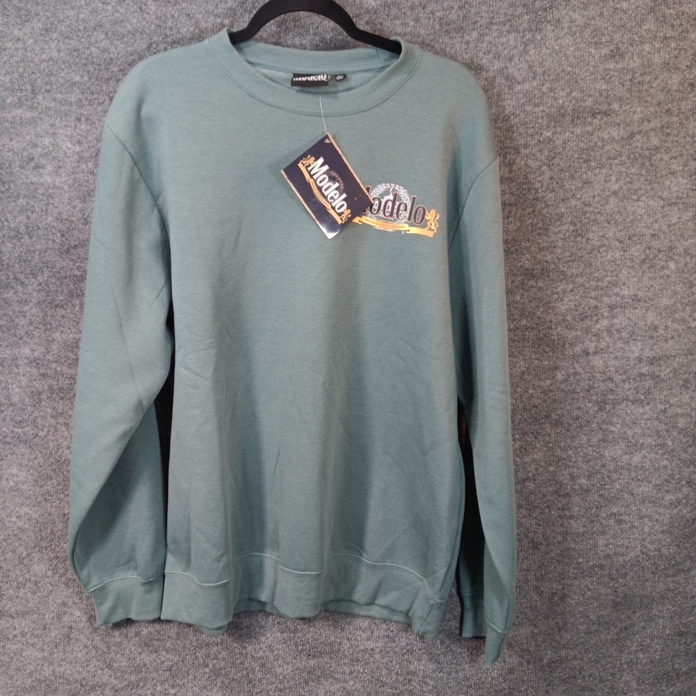 MODELO 1925 Sweater Logo Graphic Print Long Sleeve Crewneck Heavy Comfort Soft